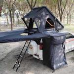 Outdoor Pop Up Car Rooftop Tent Hard Shell Car Tent 2.3m Telescopic Aluminum