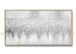 Hand Painted Gold Foil Painting Abstract Canvas Wall Art For Interior Decoration