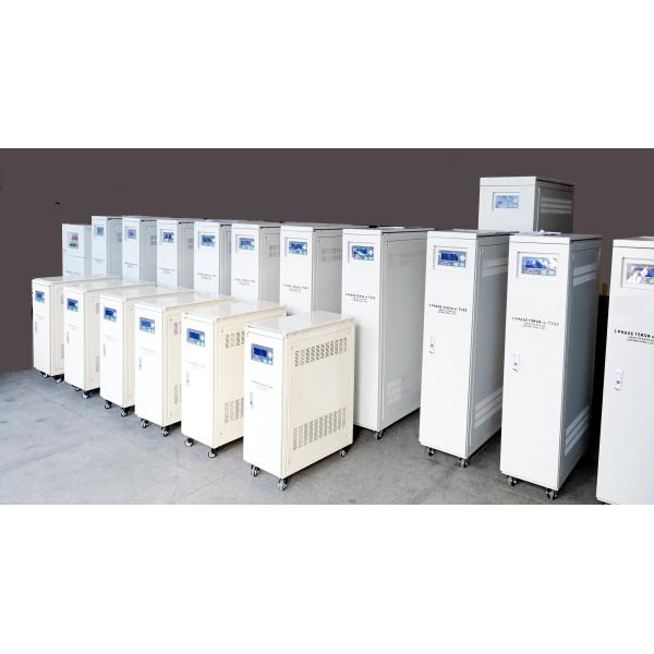 Servo Control Ac Voltage Regulator 100kva Lcd Display With Input And Output