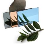 Bathroom Dressing Decorative Silver Glass Mirror with Tinted Pink Double-Coated