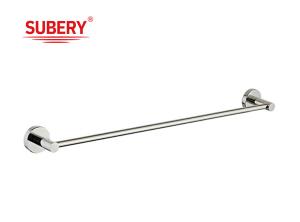 China Luxury washroom single towel bar bathroom towel hook wall mounted stainless steel SUS304 towel holder rack rail factory