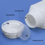 500ml Square Plastic Screw Top Bottles Tamper Proof Hdpe Bottles For Pharmaceuti
