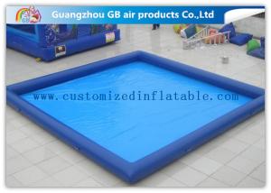 China Rectangular Inflatable Swimming Pool Above Ground , Backyard Inflatable Pool For Family factory