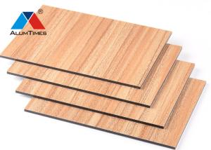 China Wood Look PE Aluminum Composite Panel For Bathroom / Kitchen / Balcony factory