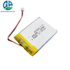 China Rechargeable KC 403040 Li Ion Battery 3.7V 1.665wh Lipo 450mAh factory