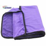 16x24" Purple Automotive Microfiber Cloths 600gsm Car Drying Cloth