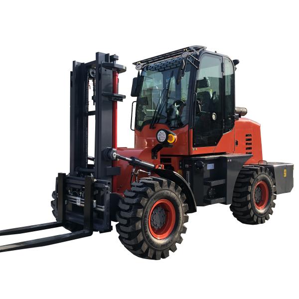 4X4 Off Road Forklift Loader 3ton 4ton 5ton for Food Shop within 1CBM Bucket
