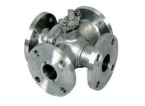 China Q646F WCB 304 316 316L Four Way Ball Valve PN1.6 2.5 4.0 6.4Mpa factory