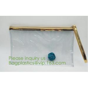 Packaging Bag Customized PVC Zipper Bag,frosted slider transparent k water proof