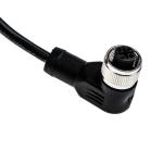 Right Angle M12 to Unterminated Cable Assembly 4 Core IP67 Waterproof M12 Cable