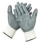 13 gauge polyester nylon liner palm smooth nitrile coated work gloves safety