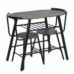 Contemporary Metal Dinning Table And Chair Set Home Furniture
