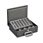 OEM Service Metal Cash Box Euro Coin Collection With Removable Coin Tray