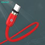 Stable Antiwear Magnetic USB Data Cable , Liquid Silicone Magnetic 360 Charging