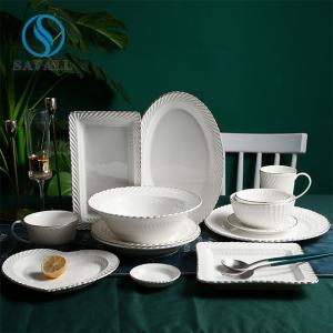 China 3D Design Porcelain White Dinnerware Heart Shaped Dishwasher Safe on sale