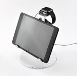 COMER tablet stores Display anti-lost bracket smartwatch desk holder 2 in 1