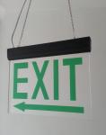 Energy Saving Wall Mounted LED Aluminum Exit Sign With Acrylic Plate