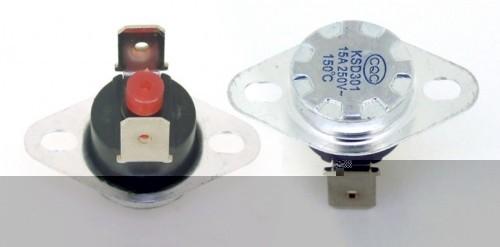 250V 25A Easy heat KSD 302-262 bimetal thermal switch for motor 3/4"snap bimetal