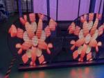 P3.91mm P7.82mm LED Transparent Display 1 Meter Diameter Cabinet