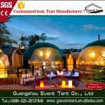 Steel Frame Steel Dia 30m Transparent Geodesic Dome Tent for Events