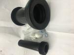 PVC Material Toilet Straight Connector , Embedded Toilet Waste Fittings