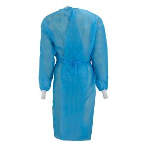 China Full Back Hospital Disposable Gown , Disposable Hospital Gowns Knitted Cuffs factory