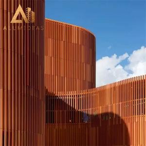 China Aluminum linear facade factory