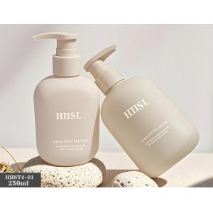 Customized Plastic Bottles 250ml PE Bottle With Pump