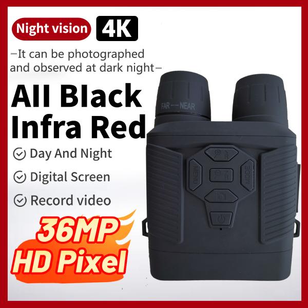 Y6 Binocular Night Vision 36mp 4k High Powered Wildlife Built In 4000ma Battery
