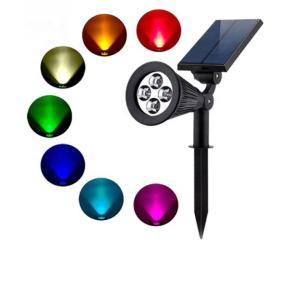 China Outdoor Led Solar Garden Ground Lights Seven Color Optional Angle Adjustable factory