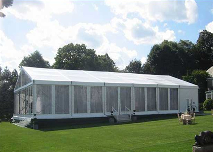 Transparent Marquee Tents For Wedding With Soft PVC Fabric White / Clear