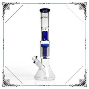 China Ice Catcher Beaker Bottom Borosilicate Glass Bongs 8 Arms Perc Splash Guard factory
