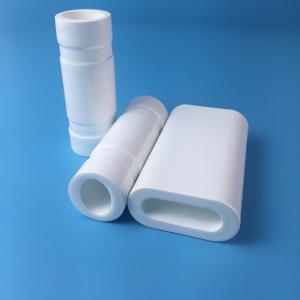 China Custom Length 60mm Laser Spare Parts White Color Ceramic Laser Tube factory