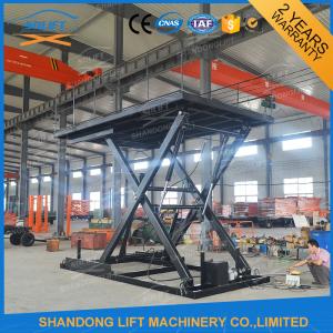 China 3.5m Hydraulic Scissor Car Lift / Hydraulic Home Garage CE SGS factory