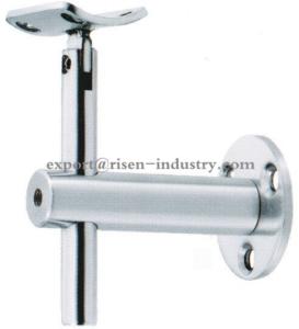 China Handrail bracket rail to wall connector RS327, material stainless steel, finishing satin mirror factory