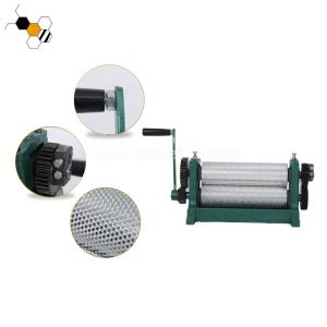 China 4.9mm Cell 310mm roller Beeswax Embossing Machine Beeswax Machine factory