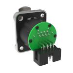 Indoor IP44 Rj45 Connector Industrial Solder Male Female 8pin Horn Straight Plug