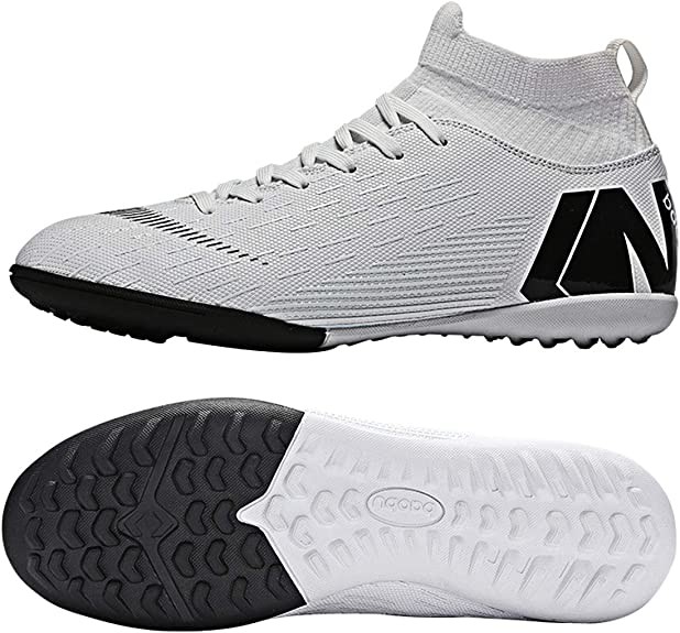 35-45 Rubber Turf Indoor Soccer Shoes High Top Ankle Boots TF Ag