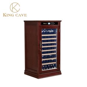 China Classic Wine Cooler Cabinet With American Oak Shell Adjustable Shelves factory