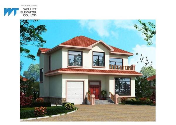 Photocell Protection House Elevator Lift , Indoor Home Elevator Max Floor Height
