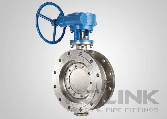 China Triple Eccentric Butterfly Valve Double Flanged WCB CF8 CF8M on sale