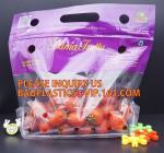 Fruits packaging bag/Grapes plastic bag with Zip lockk, Air Holes Zip Handle