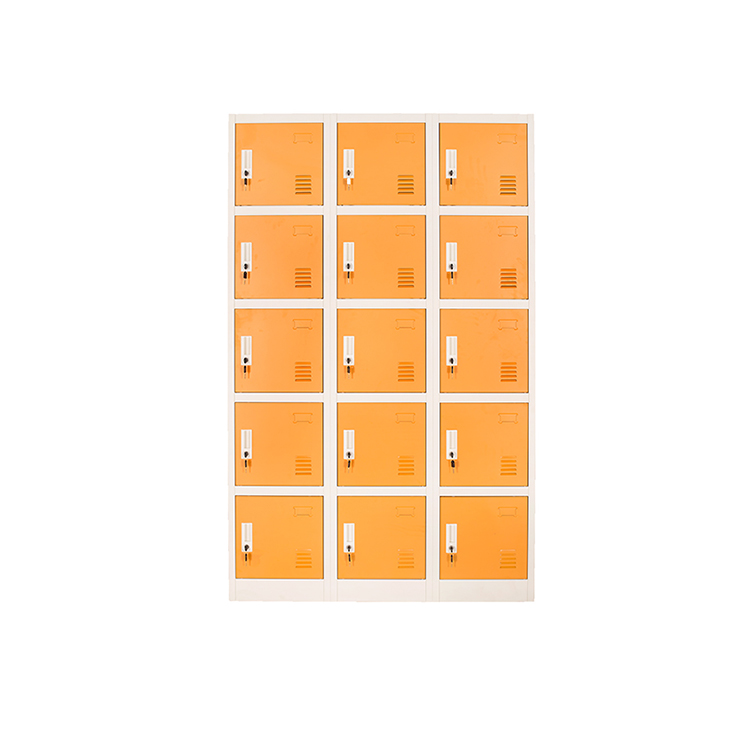 Gym Lockable Safety 15 Door Digital Metal Lockers KD Structure