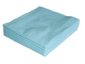 China Dinner 17gsm 33cm Pastel Blue Color Paper Napkin Kitchen Table Use factory