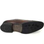 British Style Mens Pointed Toe Shoes / Lace Up Casual Shoes Brown Color