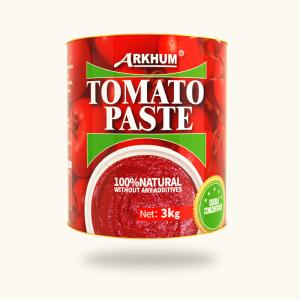 China 800 Gram Red Sauce Can , Canned Tomato Pulp Contain Salt Ingredients factory