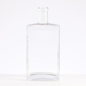 China OEM/ODM Welcome Flint Glass Lid Finish 750ml Vodka 500ML Glass Bottle for Industrial factory