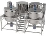 50~50000L Vacuum Homogenizer Cream Mixer High Shear Liquid Soap Mixing Machine