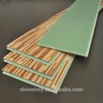 Mixed colors grid design modern flat wooden texture laminating flooring