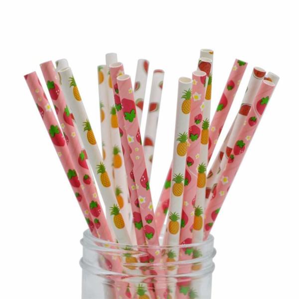 China Smooth Cutting Biodegradable Paper Drinking Straws  Coloured Paper Straws factory